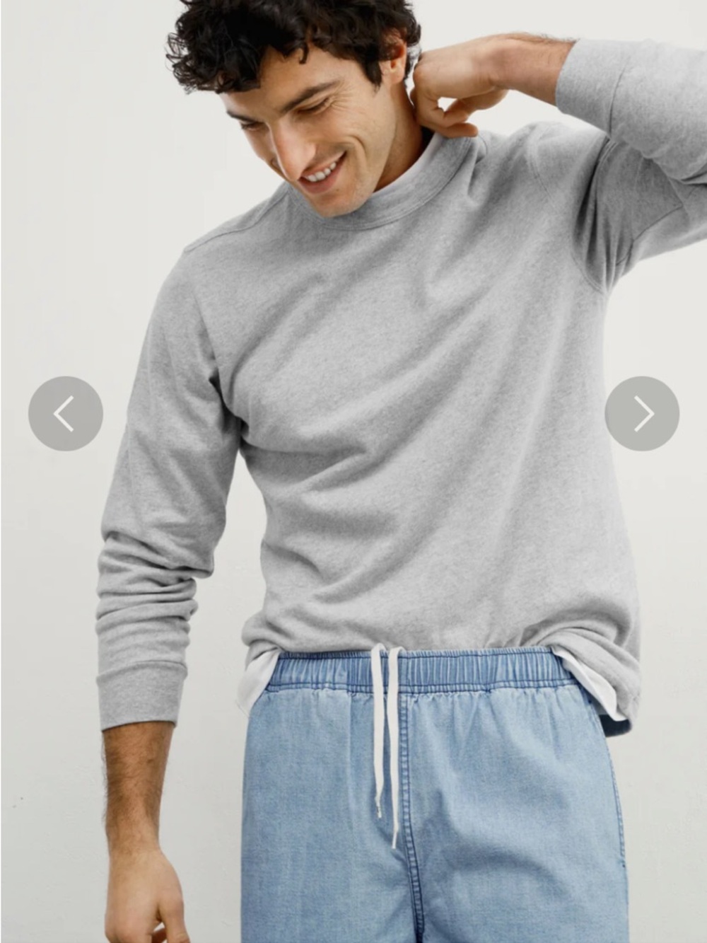 AYR The Heavy O Peruvian Cotton Long Sleeve Grey
